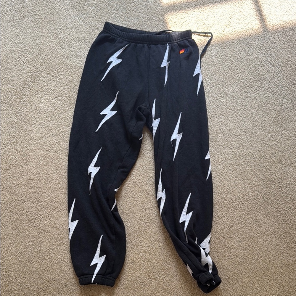 Aviator nation  lightning bolt joggers